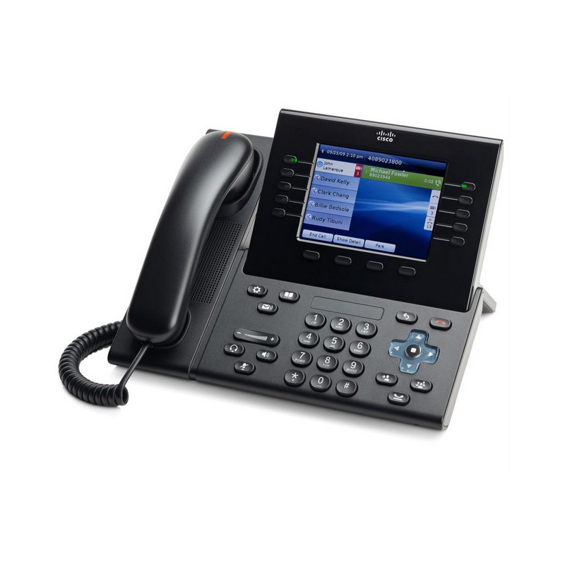 Cisco 7975 Unified IP Voip LCD Business Phone CP-7975G w/ Handset & Stand 